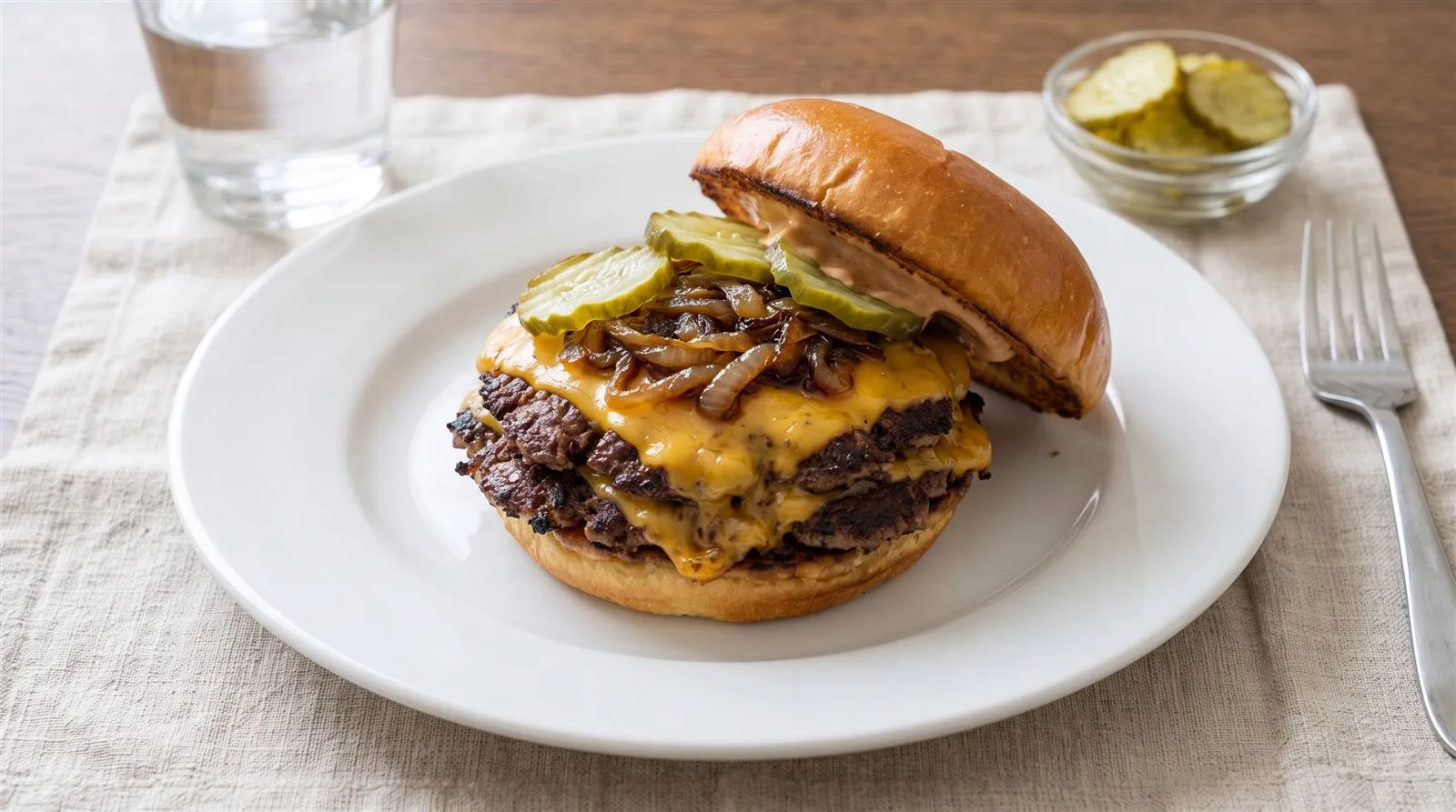 Double cheeseburger