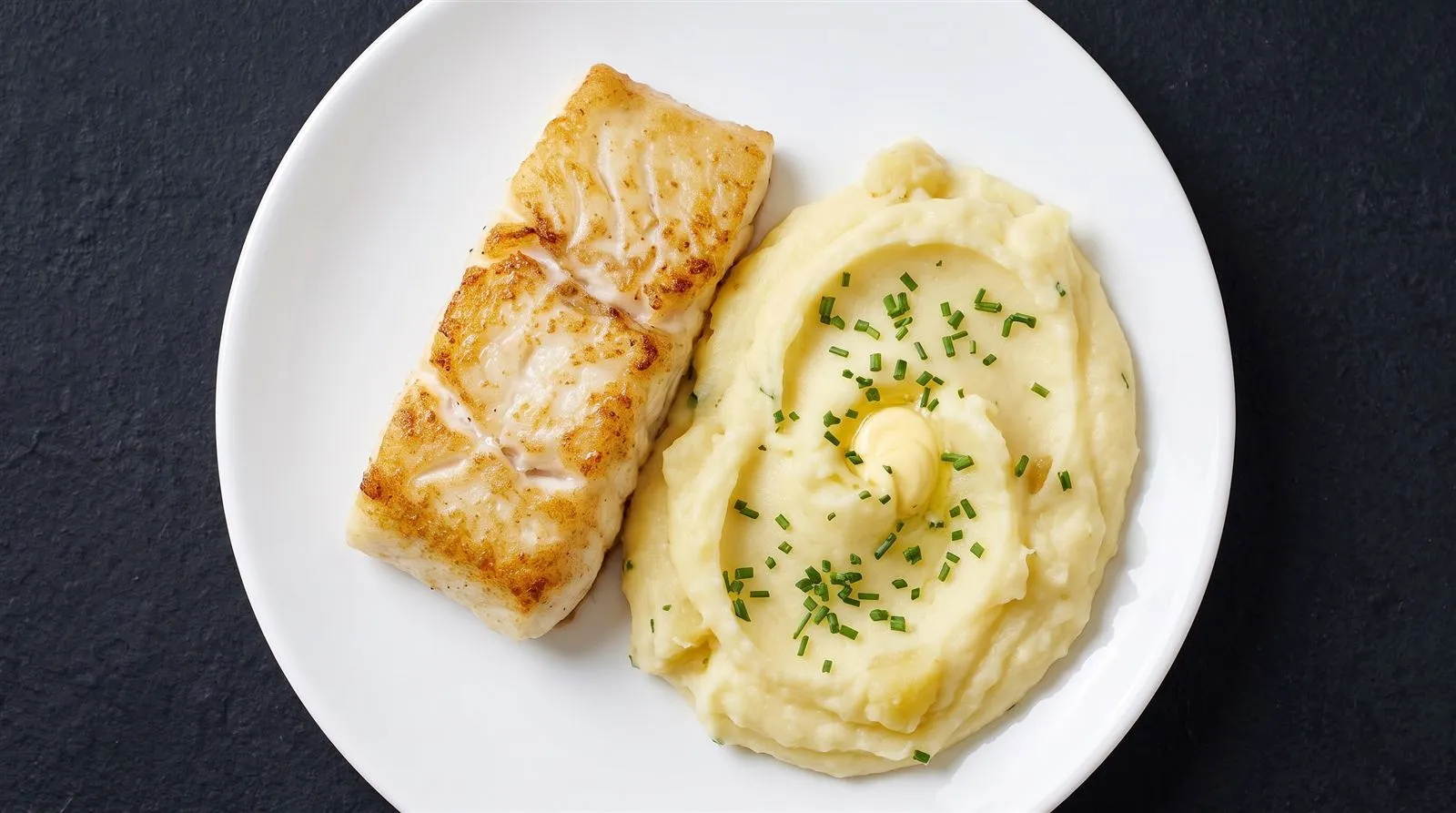 Cod with mashed potato