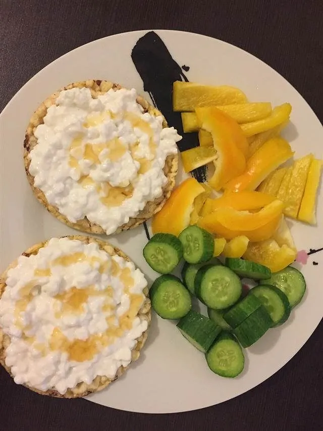 Cottage cheese with rice