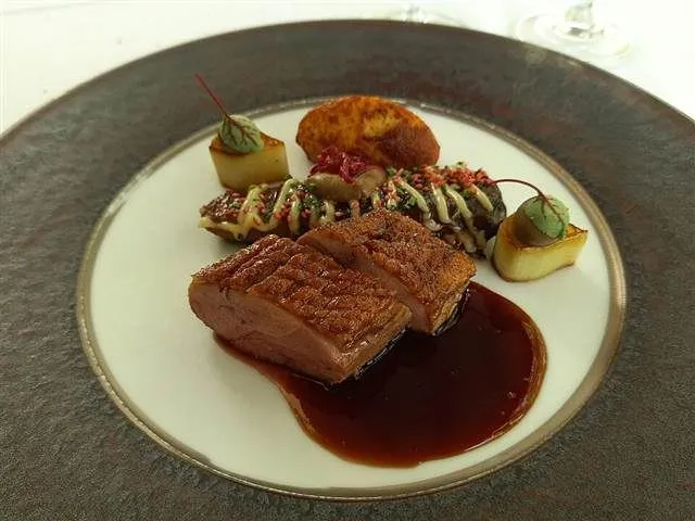 Duck breast with potatoes