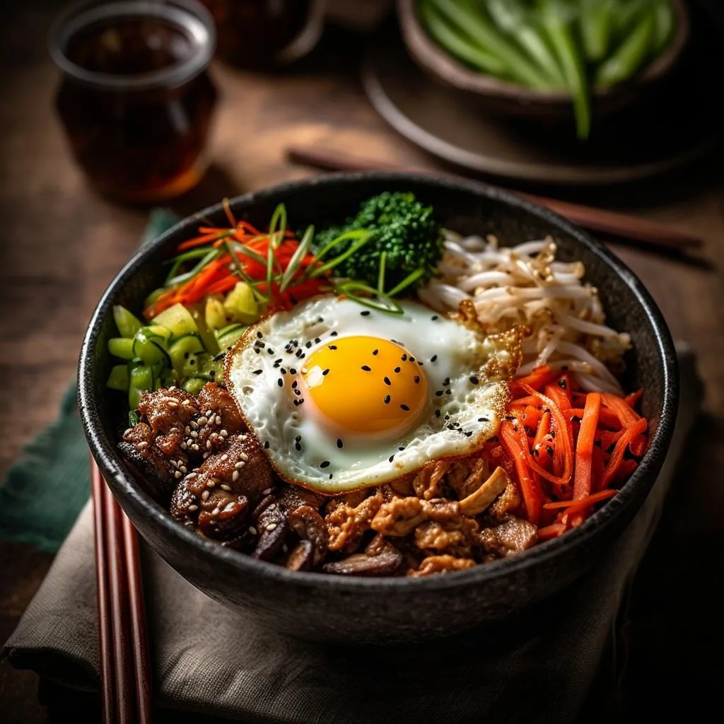 Egg and chickpea bowl